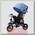 Трехколесный велосипед-коляска Stroller Trike Air (свет, звук), синий