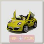 Электромобиль р/у Porsche 911 (на аккум., свет, звук), желтый