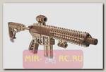 Деревянный механический 3D-пазл Wood Trick Штурмовая винтовка AR-T