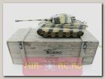 Радиоуправляемый танк Torro King Tiger (башня Henschel) 1:16 2.4GHz (ВВ-пушка, деревянная коробка)