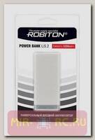 Универсальный внешний аккумулятор ROBITON Power Bank Li5.2-W 5200мАч (белый) BL1