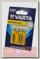 Батарейка VARTA SuperLife Micro 2003 R03P BL4