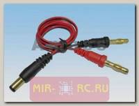 Кабель зарядки JR (круглый разъем (2.1/5.5мм) - (4мм banana plug)