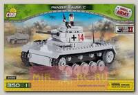 Пластиковый конструктор COBI Немецкий танк Panzer II Ausf. C с фигуркой человека