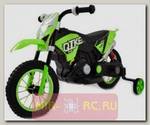 Детский кроссовый электромотоцикл Qike TD Green 6V