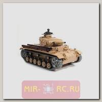 Радиоуправляемый танк Heng Long Tauch Panzer III Ausf.H 1:16 с дым. и пневм. пушкой (в металле)