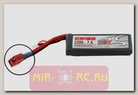 Аккумулятор Team Orion LiPo 7.4V 2S 50C 2200mAh (разъем Deans)