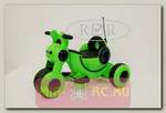 Детский электромотоцикл RIVERTOYS HL300 (зеленый) с резиновыми колесами