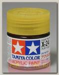 Лак акриловый Tamiya X24 Clear Yellow (10мл)