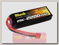Аккумулятор Black Magic LiPo 11.1V 3S 25C 2200mAh (Deans)