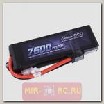 Аккумулятор GensAce LiPo 7.4V 2S 50C 7600mAh (Deans, EC3, Traxxas, Tamiya)