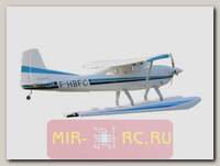 Радиоуправляемый самолет TOPrc 1.5m C182 Pro PNP с поплавками (синий)