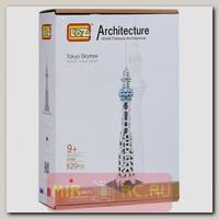 Пластиковый конструктор-макет Телебашня Токио Skytree, 630 деталей