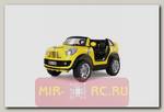 Детский электромобиль Jiajia Mini Cooper 12V (желтый)