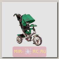 Детский трехколесный велосипед Comfort (свет, звук), зеленый