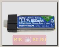Аккумулятор E-flite LiPo 3.7V 1S 25C 500mAh UMX Connector (Blade 180QX)