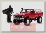 Радиоуправляемая модель Краулера WPL Military Truck Buggy Crawler 4WD RTR 1:16 (темно-красная)