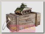 Радиоуправляемый танк Torro Sherman M4A3 1:16 2.4GHz с ИК-пушкой (деревянная коробка)