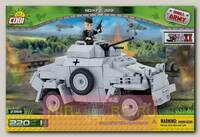 Пластиковый конструктор COBI Бронемашина Sd.Kfz.222 с фигуркой