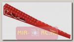 Линейка (алюминий, анодир. в красный цвет) для выставления дропов и высоты для моделей масштаба 1:10