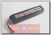 Аккумулятор Team Orion Carbon FLX LiPo 7.4V 2S 45С 4000 mAh для автомоделей (T-Plug/Deans)