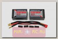 Аккумулятор Team Orion Carbon Pro LiPo 7.4V 2S 100C 5800mAh (Tubes) Saddle Pack