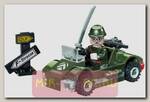 Пластиковый конструктор Военная машина с фигуркой, 51 деталь