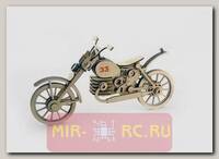 Деревянный 3D конструктор Lemmo Мотоцикл 33 (подвижный)