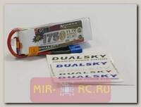 Аккумулятор Dualsky GT-S LiPo 11.1V 3S 45C/6C 1750mAh (DC3)