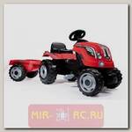 Педальный трактор с прицепом Farmer XL, красный