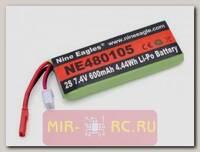 Аккумулятор Nine Eagles LiPo 7.4V 2S 600mAh для вертолетов