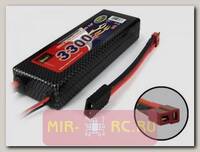 Аккумулятор LiPo 7.4V 2S 50C 3300mAh (разъем T-Plug) + переходник fTPlug-mTRX