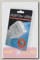 Адаптер/блок питания ROBITON USB2400/TWIN 4800мА с 2 USB выходами BL1