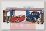 Пластиковый конструктор COBI Гараж суперкаров Maserati Garage Set