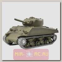 Радиоуправляемый танк Heng Long M4A3 Sherman 1:16 с дым. и пневм. пушкой (в металле)