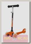 Трехколесный самокат Maxiscoo Baby со светящимися колесами (оранжевый)