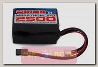 Аккумулятор Marathon LiPo 7.4V 2S 2500mAh (жестк.корп.) для питания бортовой электроники модели (JR)