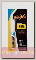 Универсальный цианоакрилатный клей Kroxx Glue Pen моментального склеивания 3гр