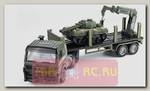 Радиоуправляемый грузовик-трейлер + танк CityTruck 1:18