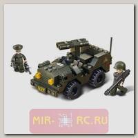 Конструктор Армия - Военный джип, 102 детали