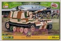 Пластиковый конструктор COBI Танк Panzerjager Tiger Elefant с подвижными элементами