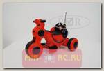 Детский электромотоцикл RIVERTOYS HL300 (красный) с резиновыми колесами