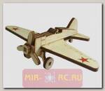 Деревянный 3D конструктор Lemmo Советский самолет И-15 (подвижный)