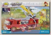 Пластиковый конструктор COBI Пожарный автомобиль Mega Fire Truck с фигурками людей