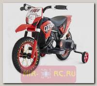 Детский кроссовый электромотоцикл Qike TD Red 6V