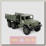 Радиоуправляемый краулер WPL Army Truck 6WD 1:16 2.4GHz Green