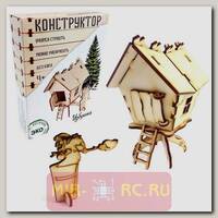 Деревянный конструктор Избушка