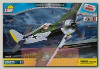 Пластиковый конструктор COBI Самолет Фокке Вульф FW-190 A-8 с фигуркой человека