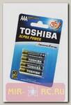 Батарейка TOSHIBA Alpha Power LR03GCH BP-4 SS LR03 BL4