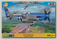 Пластиковый конструктор COBI Самолет P-51D Mustang с фигуркой человека